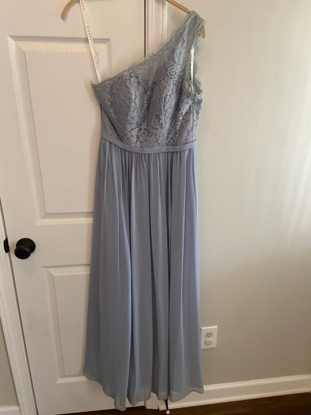 Azazie Dusty Blue Label Dress